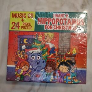 I Want a Hippopotamus for Christmas Music CD and Puzzle Set